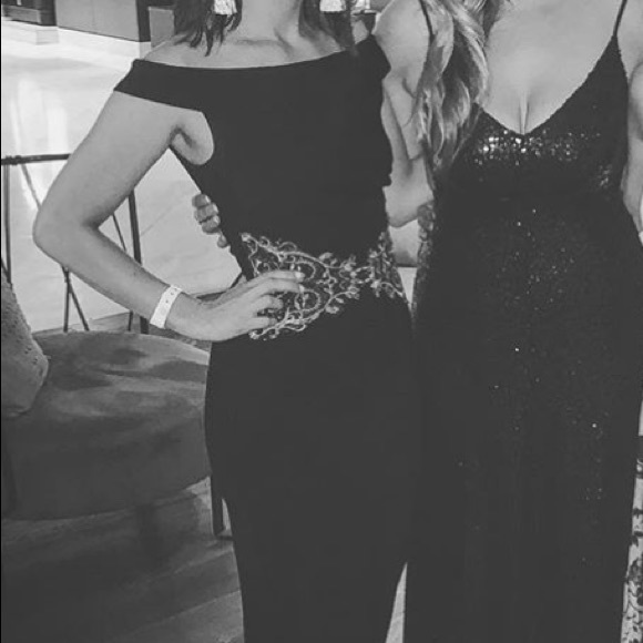 ASOS OFF THE SHOULDER MIDI DRESS EMBROIDERED WAIST - Picture 8 of 8